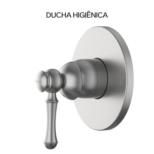 ACABAMENTO MONOCOMANDO DUCHA HIGIÊNICA CLÁSSICO AÇO ESCOVADO