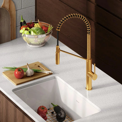 TORNEIRA MONOCOMANDO Q/F CELINE DOURADO ESCOVADO