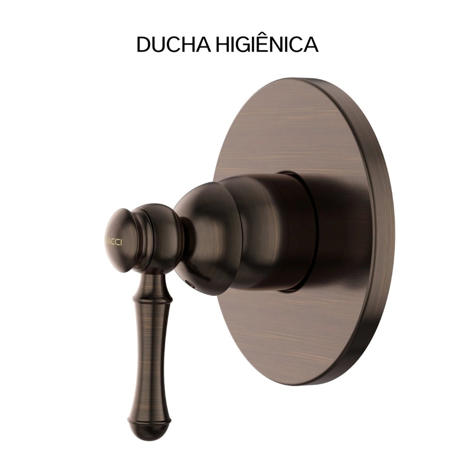 ACABAMENTO MONOCOMANDO DUCHA HIGIÊNICA CLÁSSICO BRONZE ESCOVADO