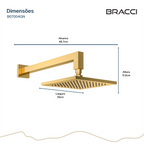CHUVEIRO PAREDE VENZA DOURADO NANOTECNOLOGIA