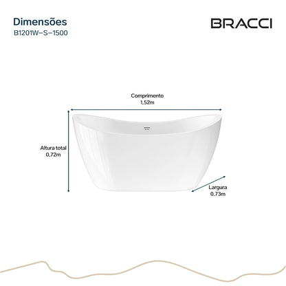 BANHEIRA DE IMERSÃO LAUREN 1.50 M