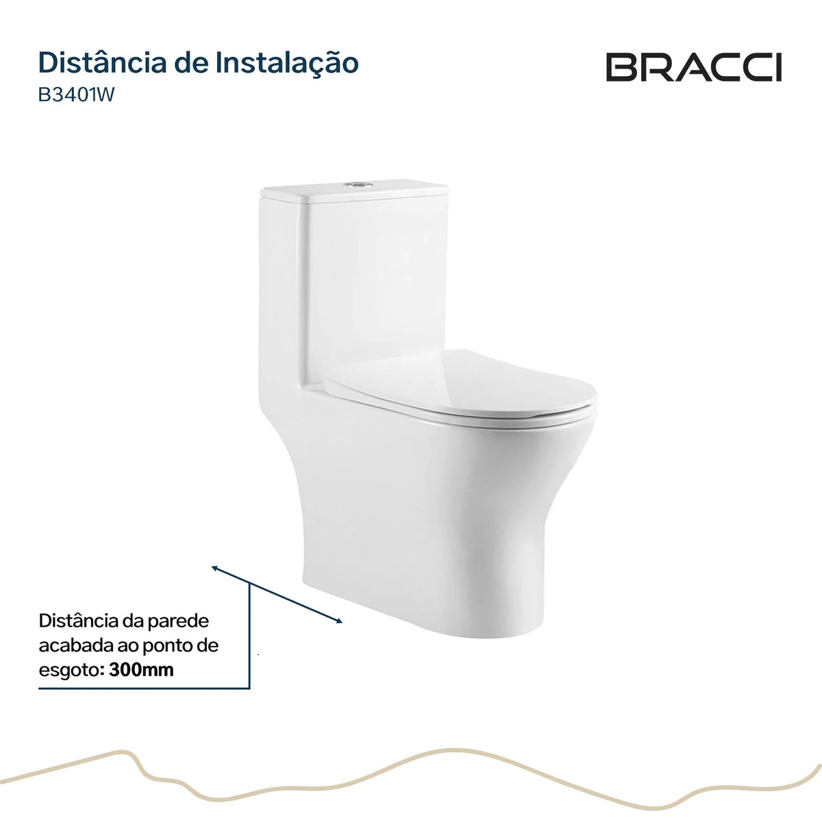 BACIA SANITÁRIA MONOBLOCO SERENA BRANCA