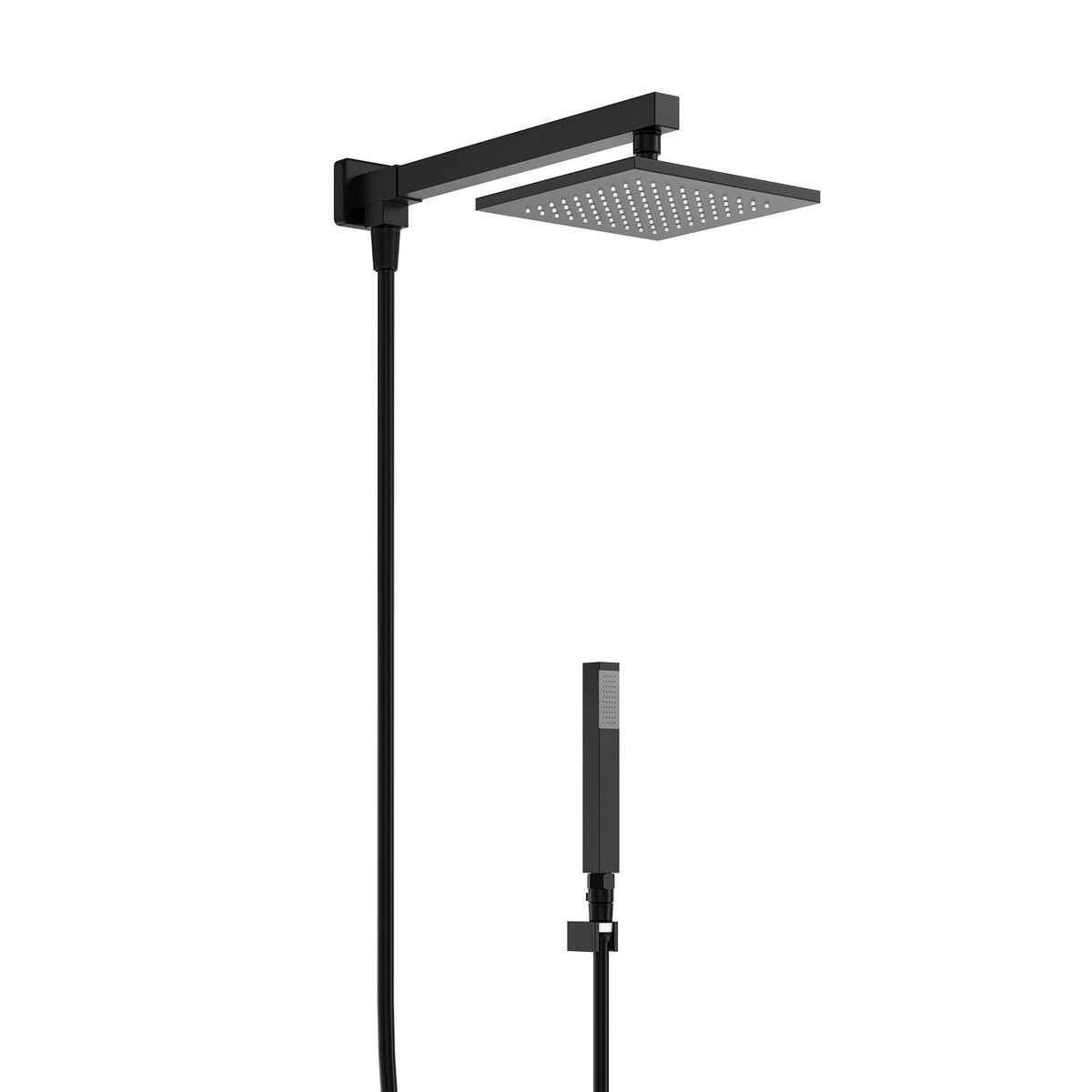 CHUVEIRO PAREDE C DESVIADOR VERCCI PRETO PVD