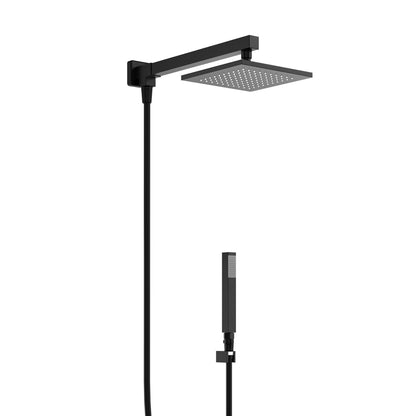 CHUVEIRO PAREDE C DESVIADOR VERCCI PRETO PVD
