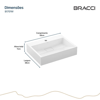 CUBA VIGGO 50CM BRANCO BRILHO