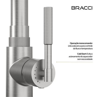 TORNEIRA MONOCOMANDO Q/F ALLURE AÇO ESCOVADO