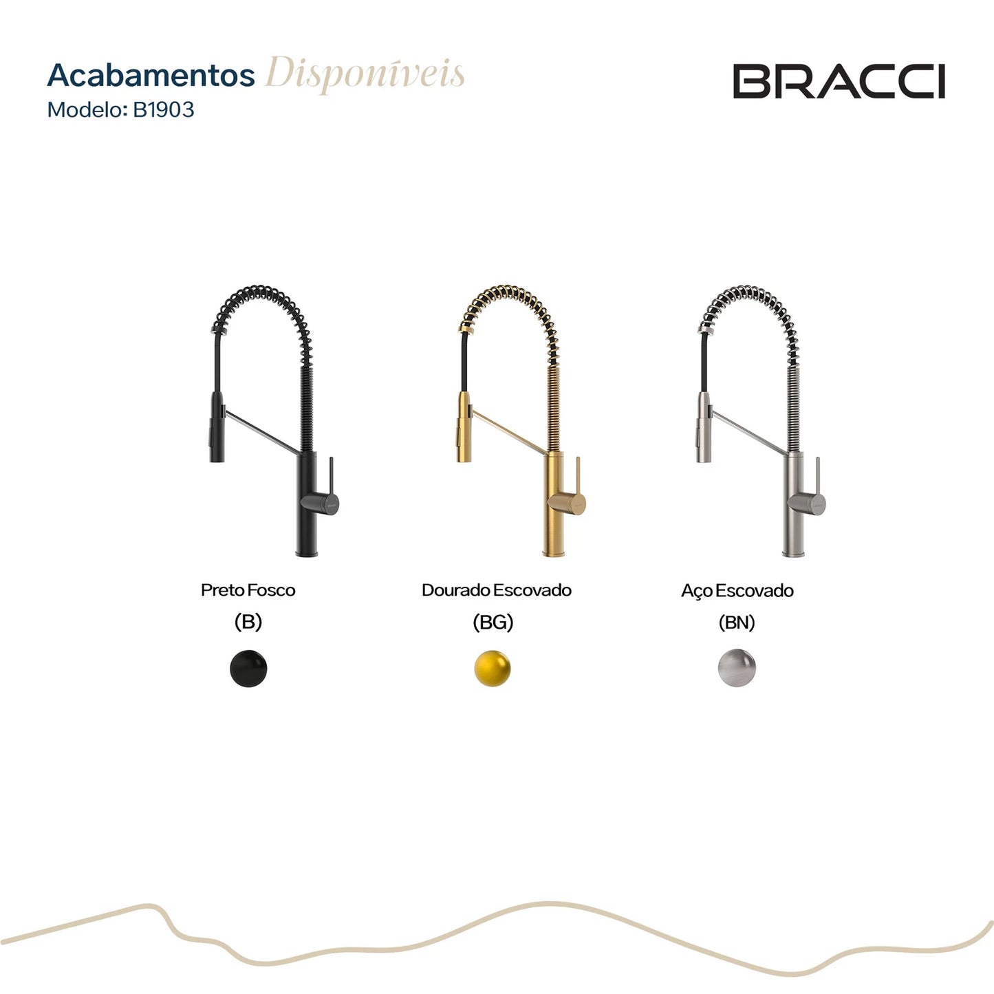 TORNEIRA MONOCOMANDO Q/F CELINE AÇO ESCOVADO