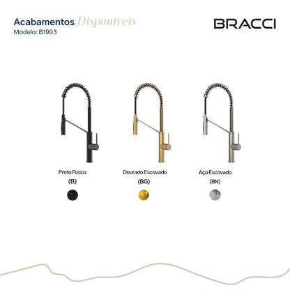 TORNEIRA MONOCOMANDO Q/F CELINE AÇO ESCOVADO