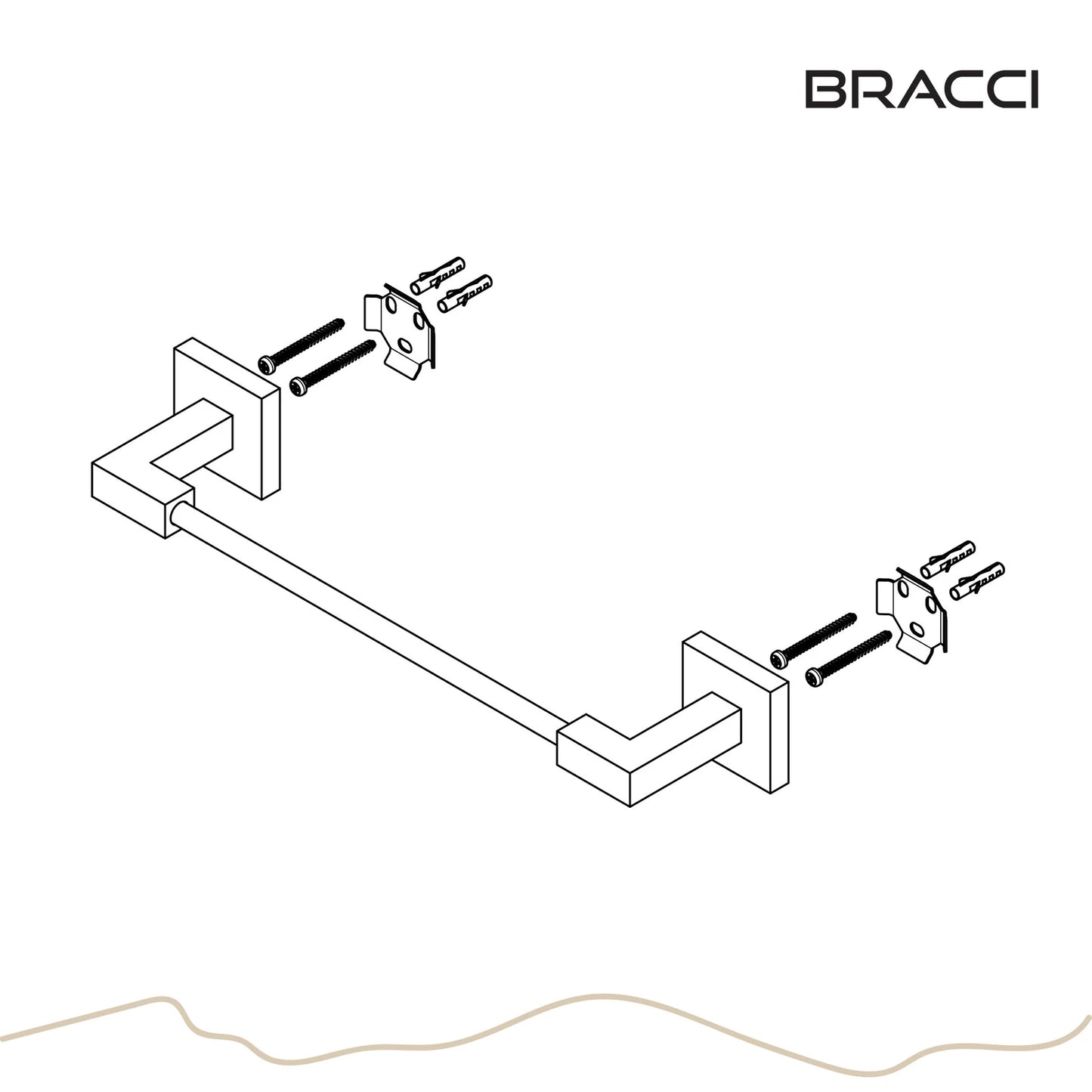 TOALHEIRO ROSTO GRAFITE ESCOVADO VERCCI