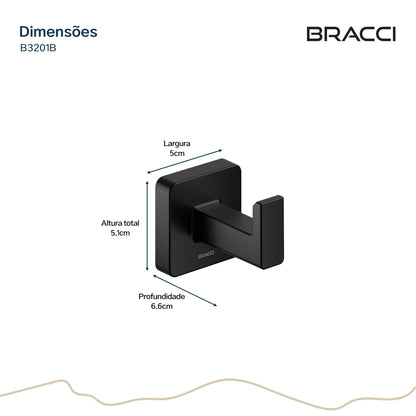 GANCHO SIMPLES ESSENCE PRETO