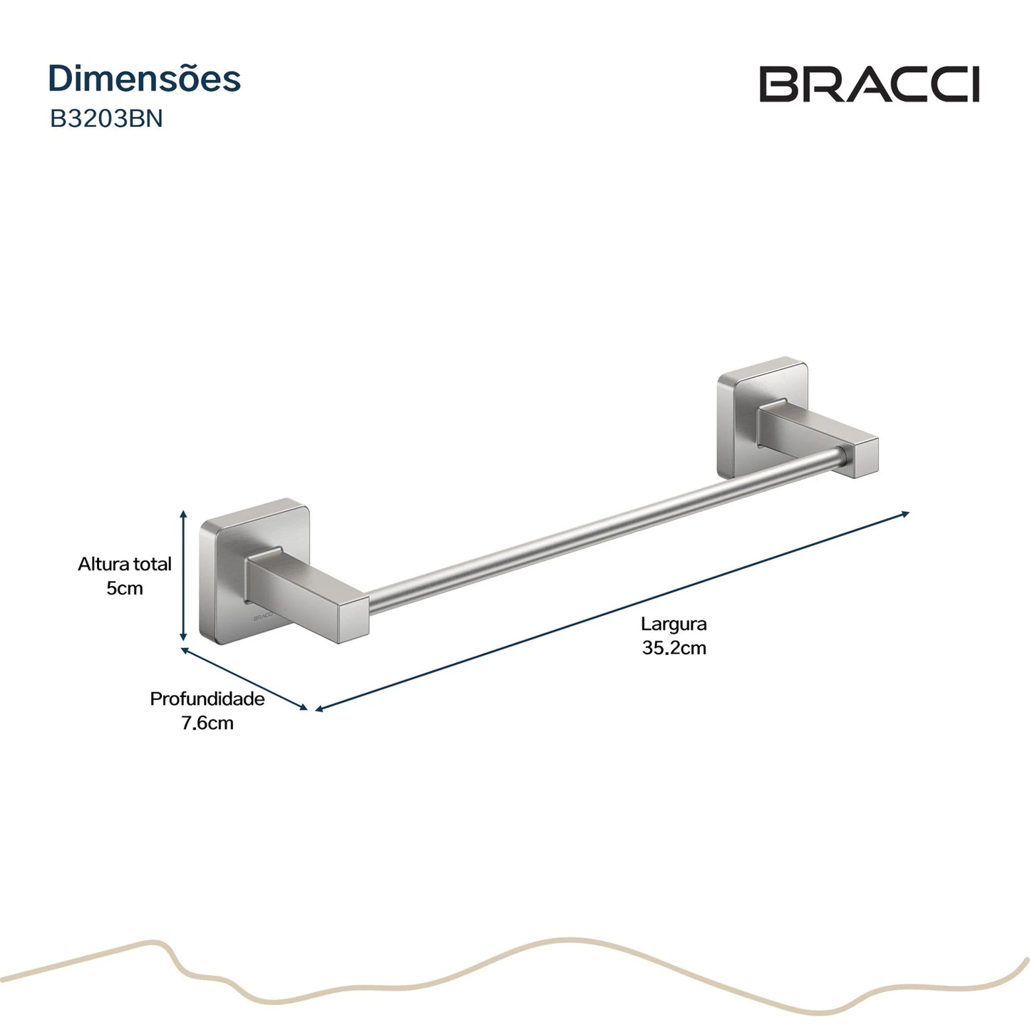 TOALHEIRO ROSTO ESSENCE AÇO ESCOVADO
