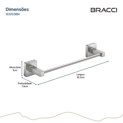 TOALHEIRO ROSTO ESSENCE AÇO ESCOVADO