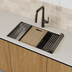 CUBA DE COZINHA DUPLA QUARTZO  79CM