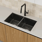 CUBA DE COZINHA DUPLA QUARTZO  79CM