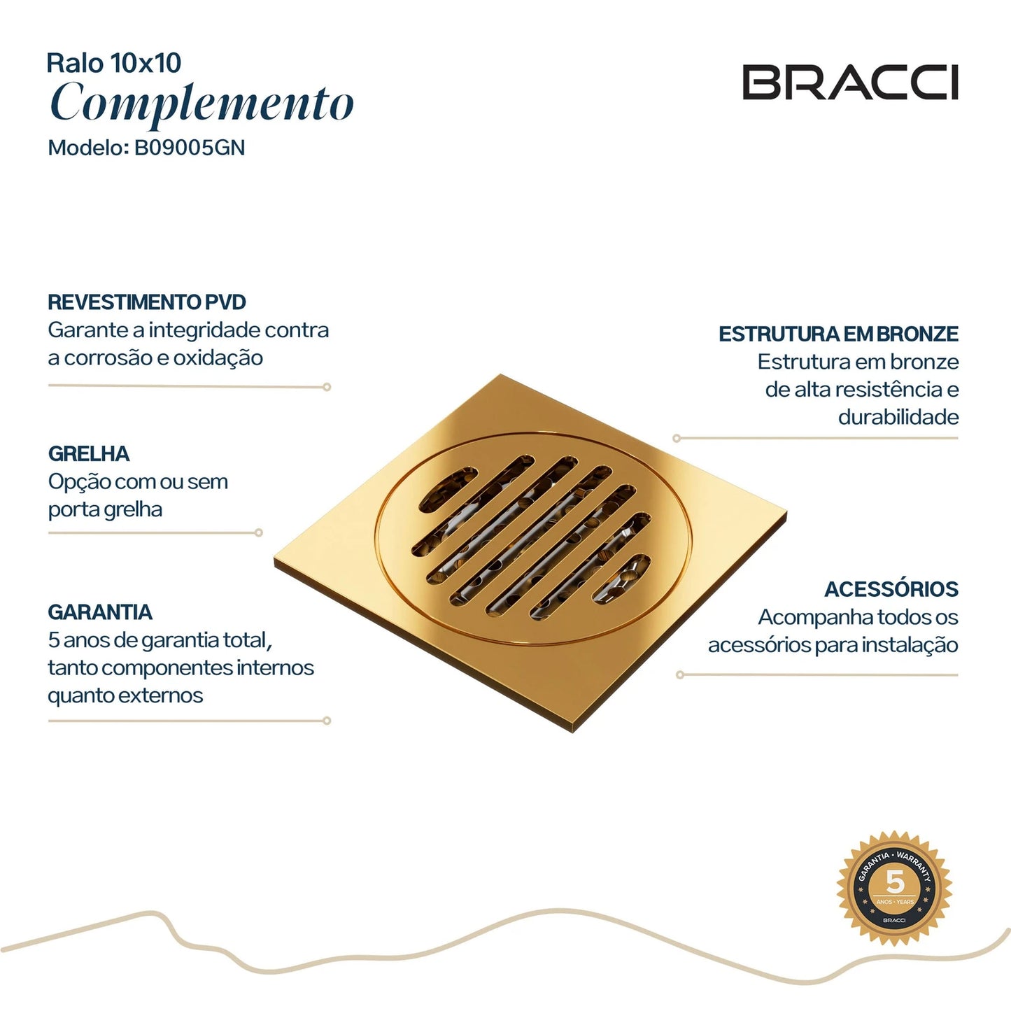 RALO 10X10 DOURADO