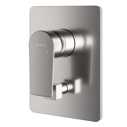 ACABAMENTO MONOCOMANDO CHUVEIRO COM DESVIADOR ACO ESCOVADO