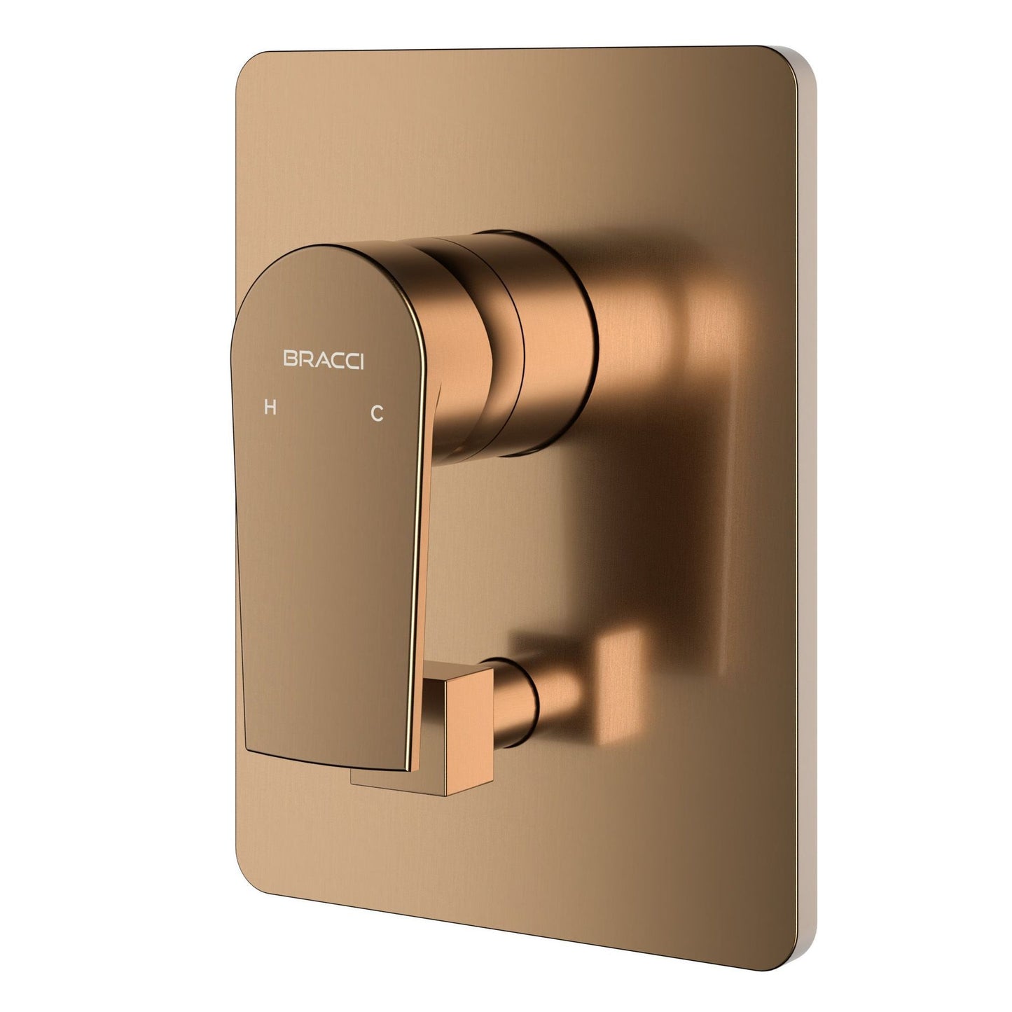 ACABAMENTO MONOCOMANDO CHUVEIRO COM DESVIADOR ROSE ESCOVADO