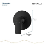 ACABAMENTO MONOC CHUVEIRO DOCOL 3/4 PRETO PVD
