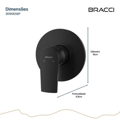 ACABAMENTO MONOC CHUVEIRO DOCOL 3/4 PRETO PVD