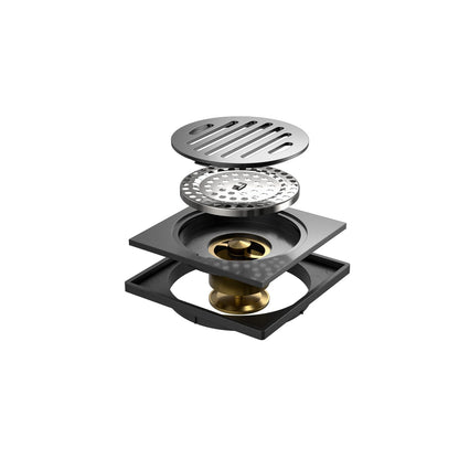 RALO 10X10 GRAFITE ESCOVADO