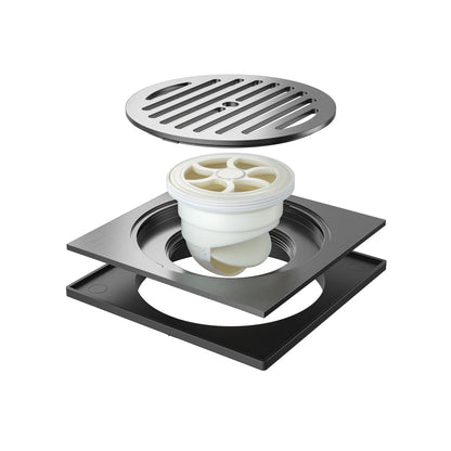 RALO 15X15 GRAFITE ESCOVADO