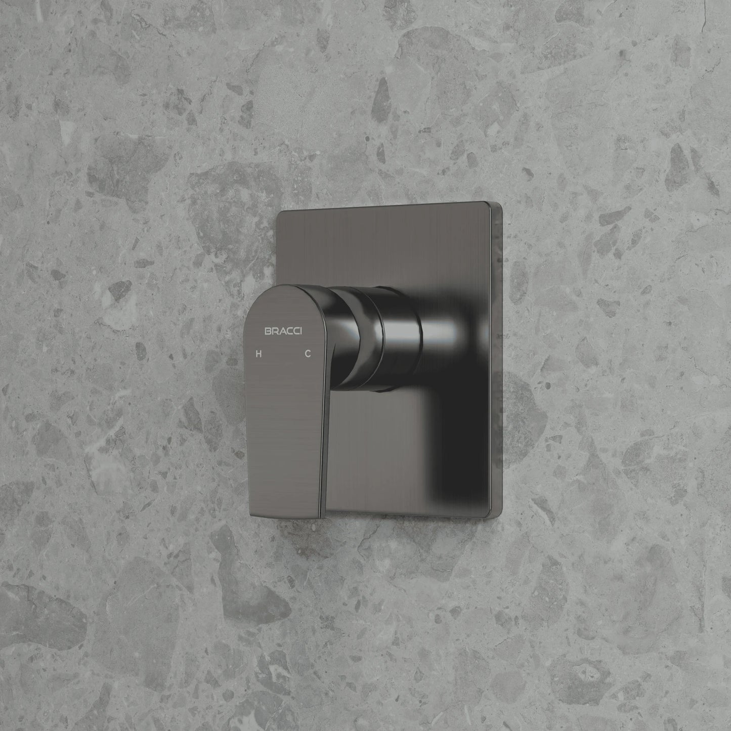 ACABAMENTO MONOCOMANDO CHUVEIRO GRAFITE ESCOVADO