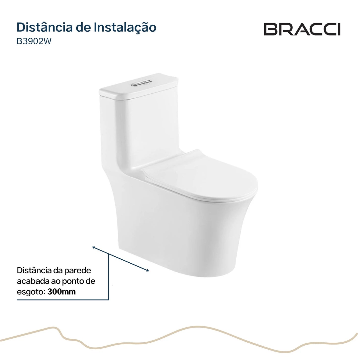 BACIA SANITÁRIA MONOBLOCO FIORA BRANCA