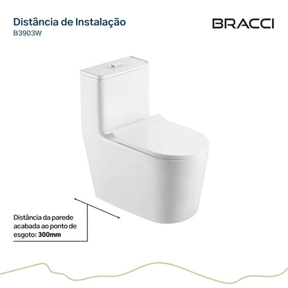 BACIA SANITÁRIA MONOBLOCO RIVA BRANCA