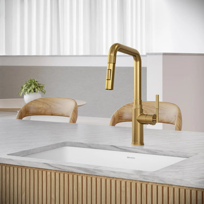 TORNEIRA MONOCOMANDO Q/F ALLURE DOURADO ESCOVADO