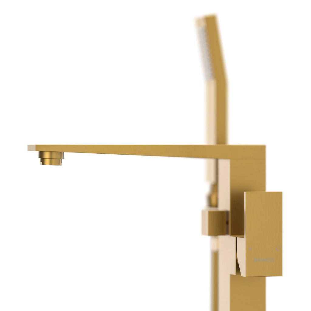 TORNEIRA MONOCOMANDO Q/F PARA BANHEIRAS DOURADO ESCOVADO