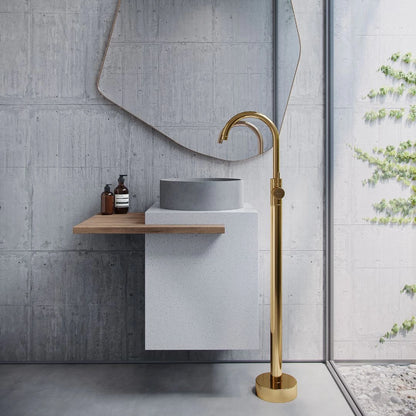 TORNEIRA MONOCOMANDO DE PISO Q/F PARA CUBA DOURADO