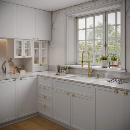 TORNEIRA MONOCOMANDO Q/F LA BELLE SPRING DOURADO ESCOVADO