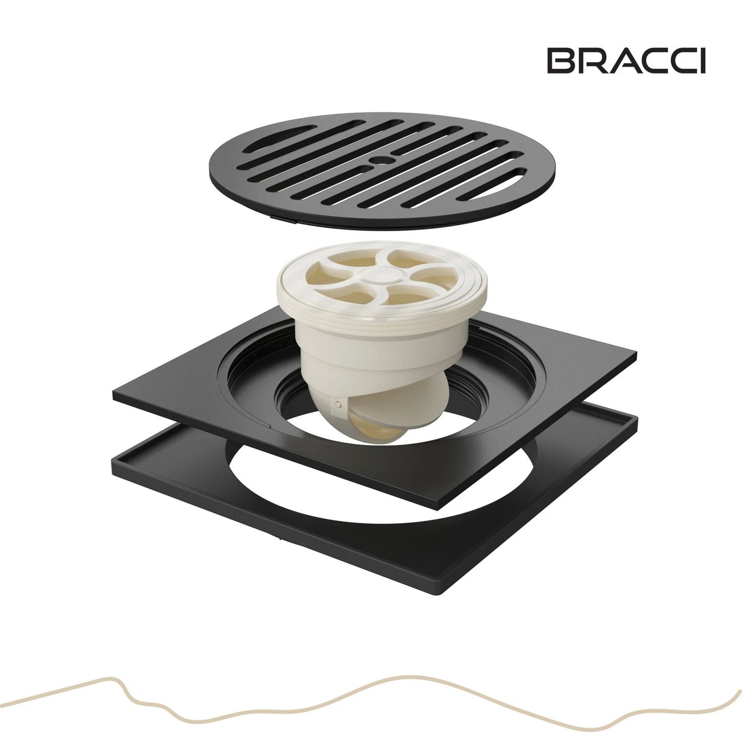 RALO PISO 15X15 PRETO FOSCO PVD