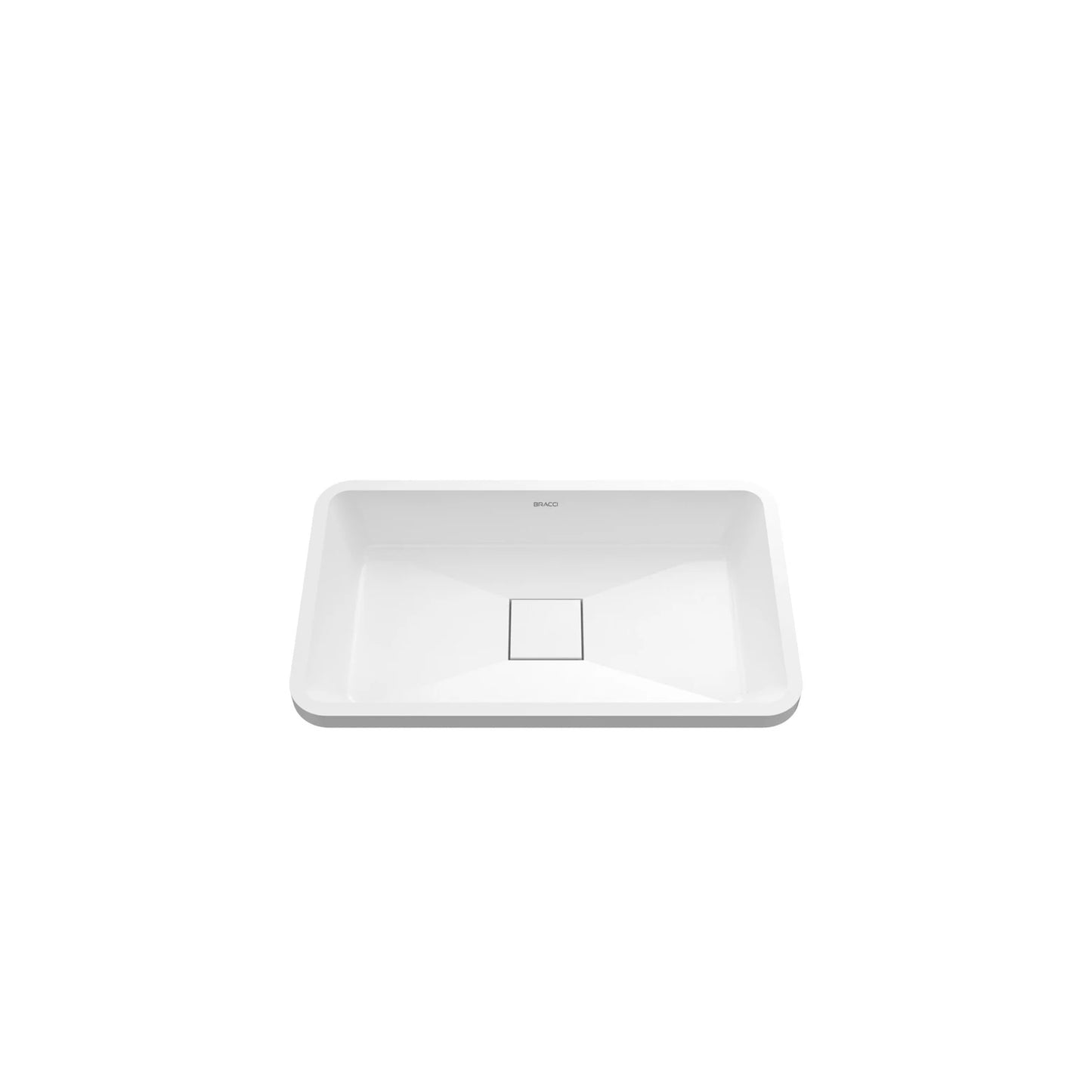 CUBA DE BANHEIRO AUREA 50CM BRANCO BRILHO