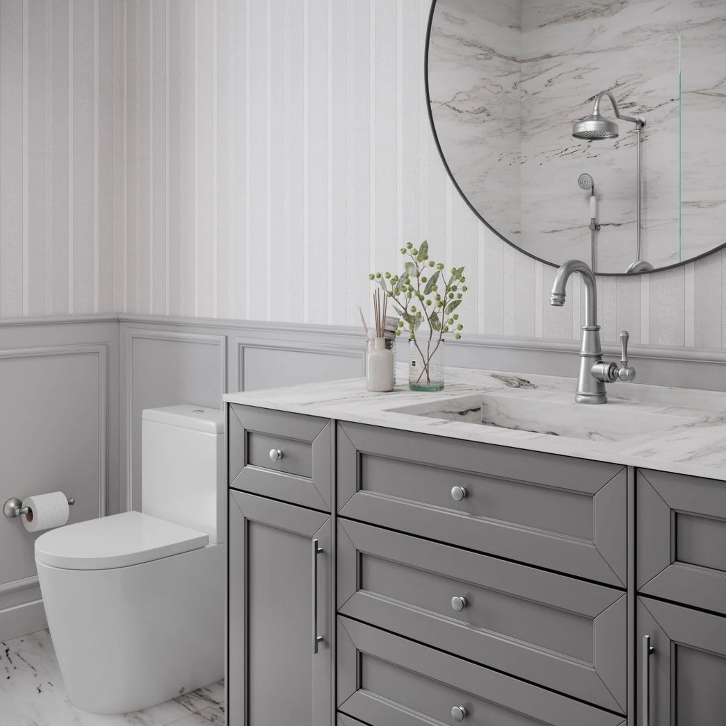 TORNEIRA MONOCOMANDO Q/F ST CLAIRE AÇO ESCOVADO