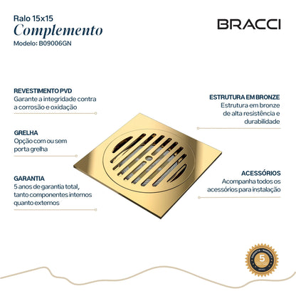 RALO 15X15 DOURADO
