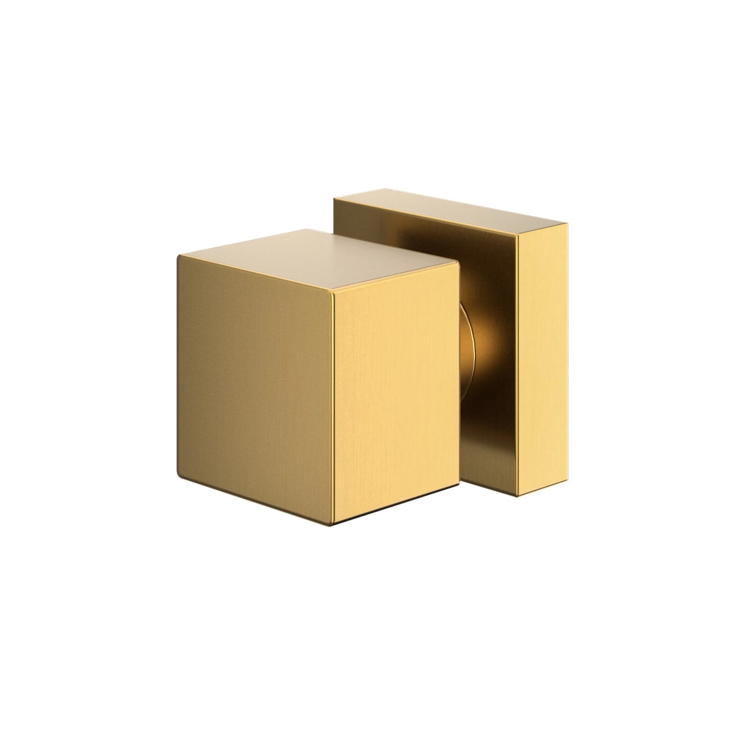 ACABAMENTO DE REGISTRO QUADRADO DOURADO ESCOVADO