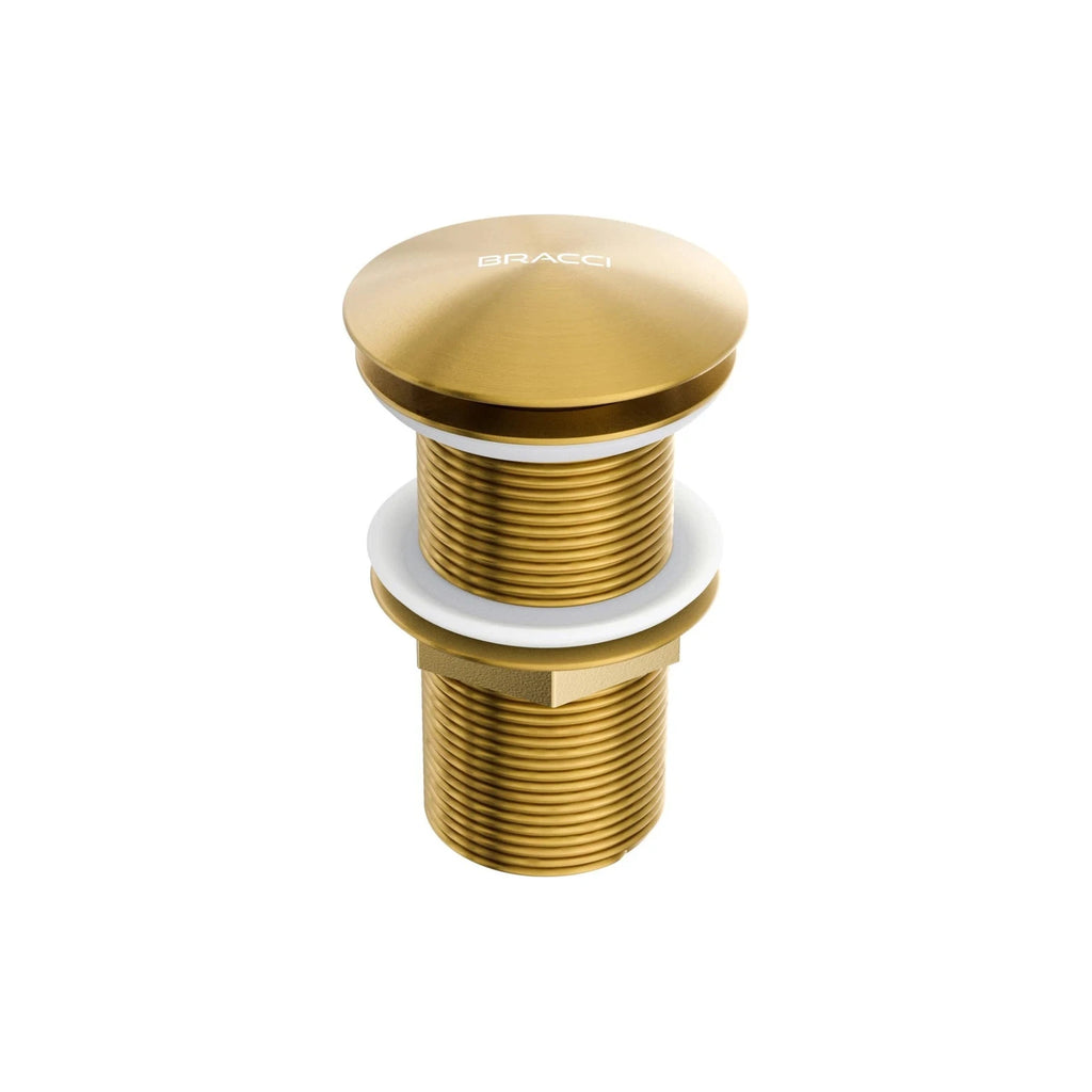 VÁLVULA DE ESCOAMENTO DOURADO ESCOVADO