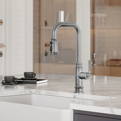 TORNEIRA MONOCOMANDO Q/F INDUSTRIAL AÇO ESCOVADO