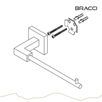 PORTA PAPEL HIGIÊNICO DOURADO ESCOVADO VERCCI