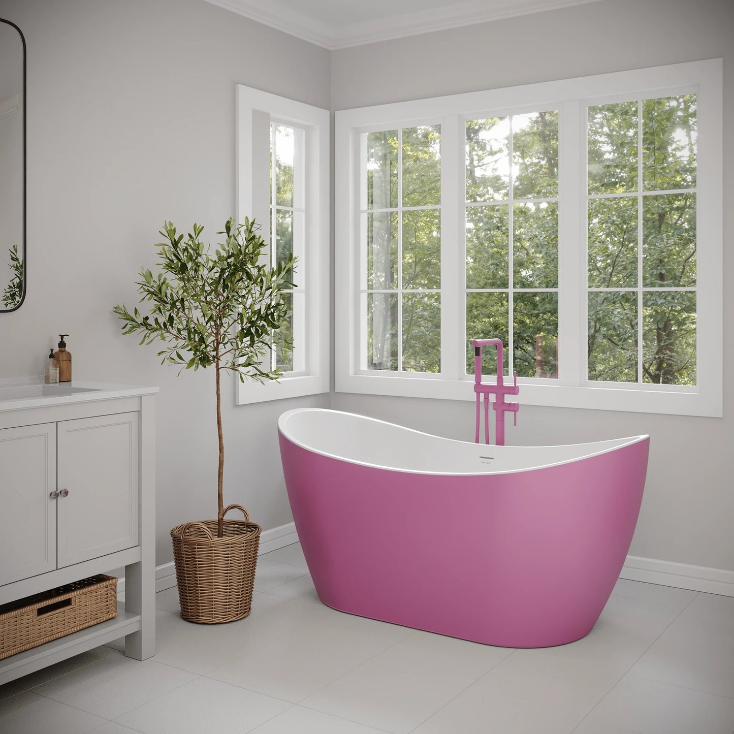 BANHEIRA DE IMERSÃO LAUREN 1.50M ROSA