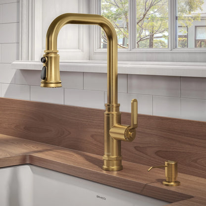 TORNEIRA MONOCOMANDO Q/F INDUSTRIAL DOURADO ESCOVADO