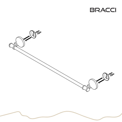 TOALHEIRO SIMPLES ST CLAIRE DOURADO ESCOVADO