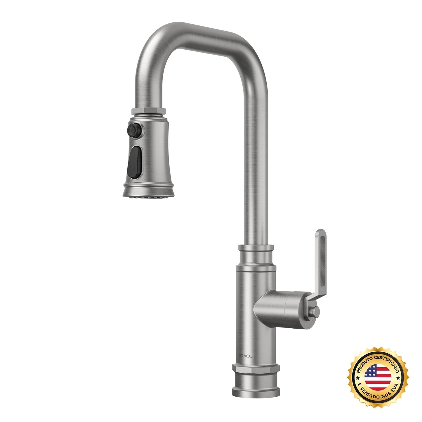 TORNEIRA MONOCOMANDO Q/F INDUSTRIAL AÇO ESCOVADO