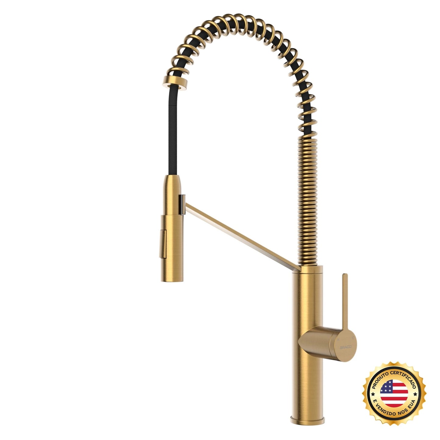 TORNEIRA MONOCOMANDO Q/F CELINE DOURADO ESCOVADO