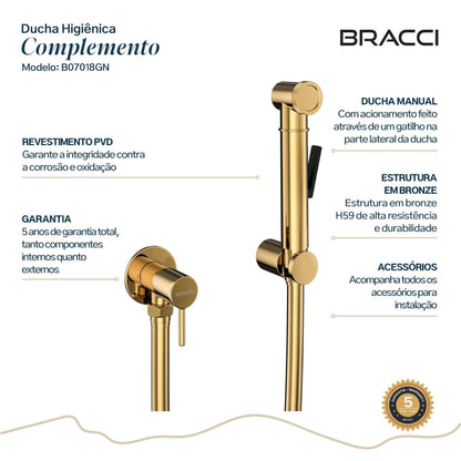 DUCHA HIGIÊNICA DOURADO  NANOTECNOLOGIA