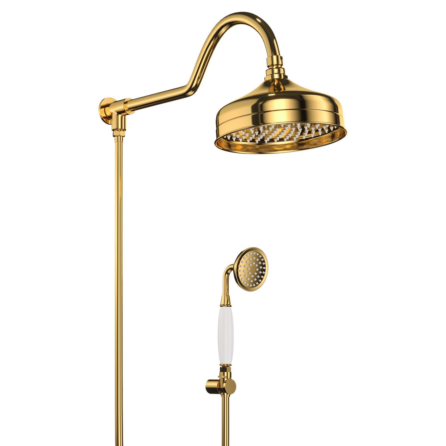 CHUVEIRO COM DESVIADOR DOURADO NANOTECNOLOGIA ST CLAIRE