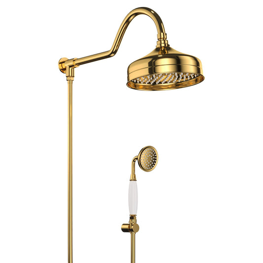 CHUVEIRO COM DESVIADOR DOURADO NANOTECNOLOGIA ST CLAIRE