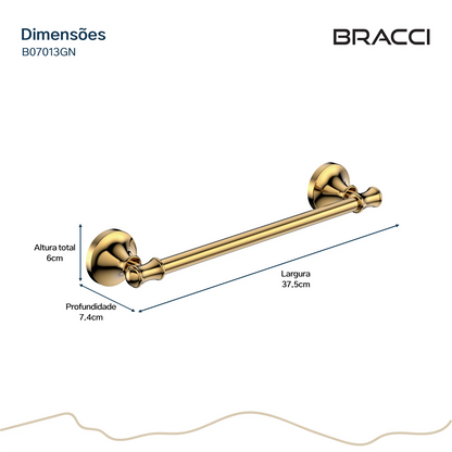 TOALHEIRO ROSTO ST CLAIRE DOURADO NANOTECNOLOGIA