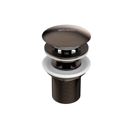 VÁLVULA DE ESCOAMENTO BRONZE ESCOVADO COM LADRÃO